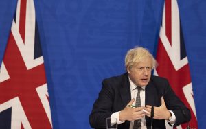 Prime Minister Boris Johnson holds virtual G7 meeting