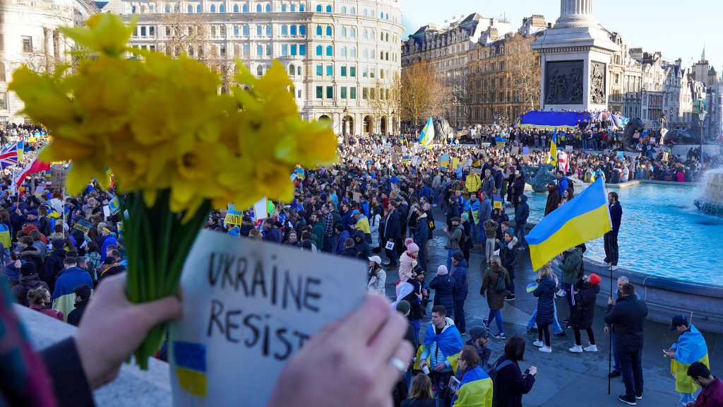 Pro-Ukraine protest in London