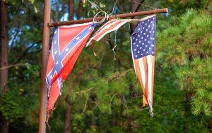 Confederate and U.S. Flag