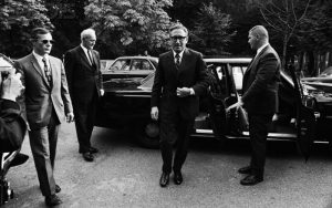 Henry Kissinger at Vietnam War Meeting in Paris