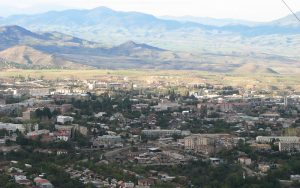 Stepanakert City in the Nagorno-Karabakh region of Azerbaijan